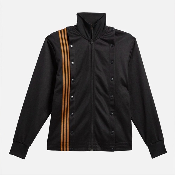 Adidas x Ivy Park IVP 4ALL Track Jacket Black Mesa Gold 3 Stripe 2XS NWT - Picture 3 of 11